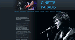 Desktop Screenshot of ginetteparadis.com