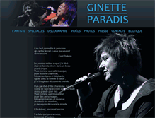 Tablet Screenshot of ginetteparadis.com